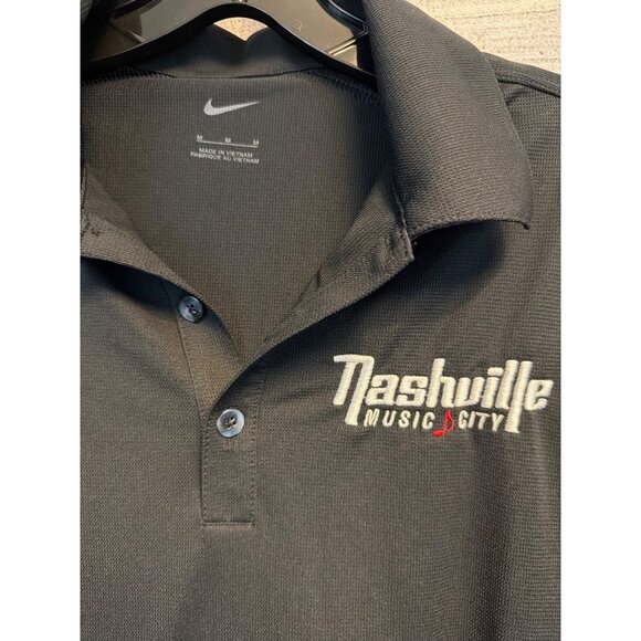 Nike Mens Polo Shirt Nashville Music City Embroidered Logo Size M - Picture 2 of 3